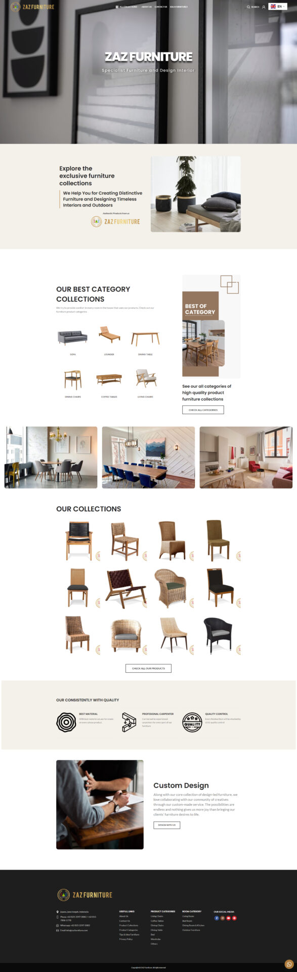 website furniture - zazfurniture.com